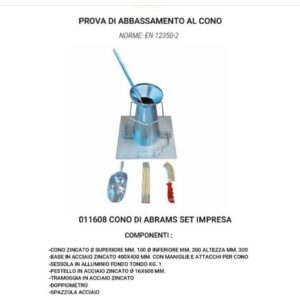CONO DI ABRAMS SET IMPRESA ZINCATO