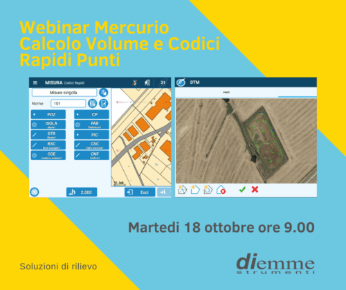 Webinar Mercurio Calcolo Volume e Codici Rapidi Punti