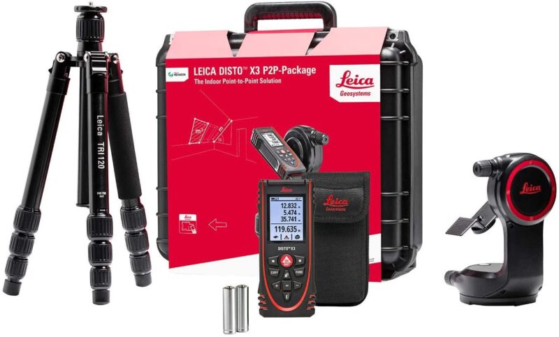 Leica Disto X3 P2P Pro Pack – Completo di treppiede e supporto